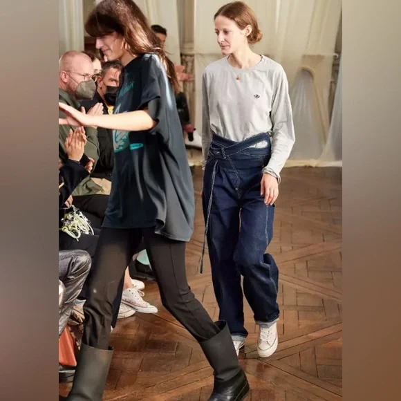 ▪️ Ottolinger SSENSE Exclusive Black Wrap Jeans - Picture 2 of 12